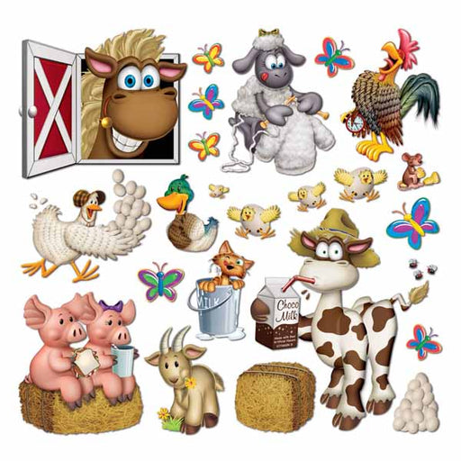 Farm Animal Party Props, 23-Pack
