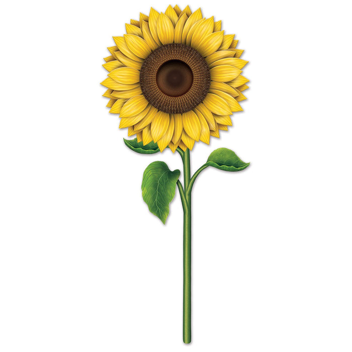 3 ft Double-Sided Sunflower Cutout