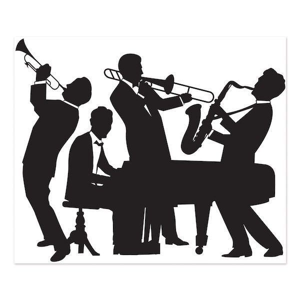 Great 20's Jazz Band Insta-Mural, 1 Per Package