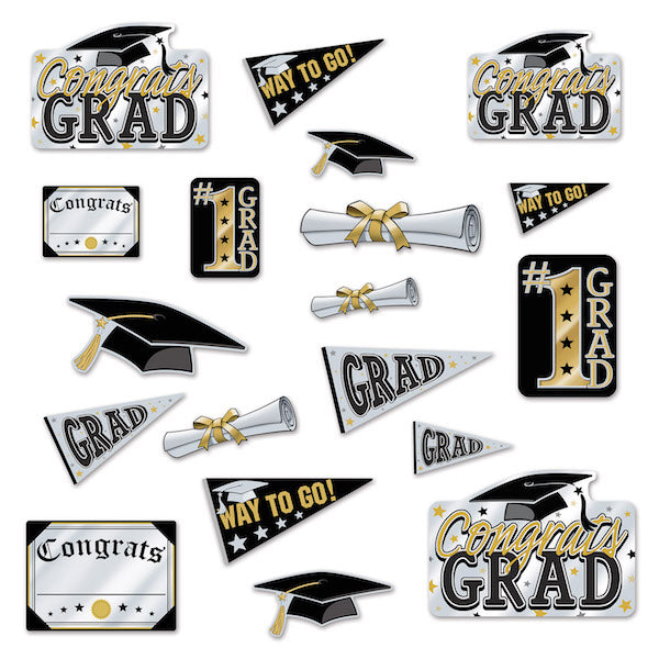 Graduation Cutouts, 20 Count