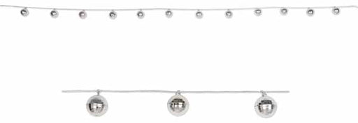 Disco Ball Garland with 12 Balls