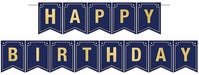 Foil Happy Birthday Streamer, 6 Inches x 12 Feet