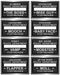 Speakeasy Mug Shot Photo Fun Signs, 8 Pack