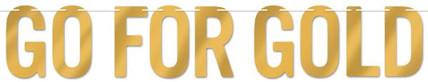 GO FOR GOLD STREAMER GOLD 7"X5' 1/PK