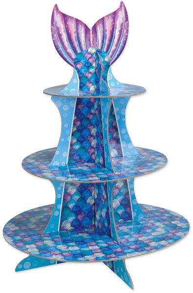 Mermaid Cupcake Stand, 1 Count