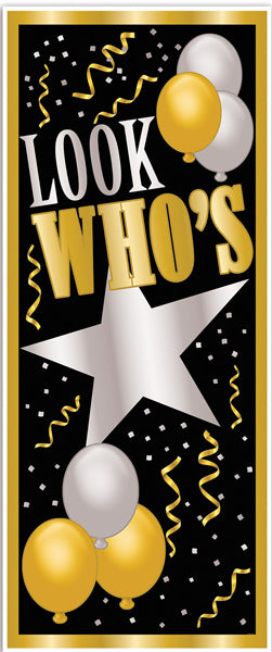LOOK WHO'S DOOR COVER (1/PKG)