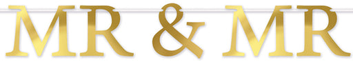 Mr & Mr Foil Wedding Streamer
