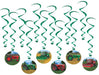 Tractor Whirls Hanging Decorations, 12 Pack