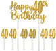 Happy 40th Birthday Cake Topper, 1 Count