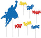 Hero Cake Topper, 1 Per Package