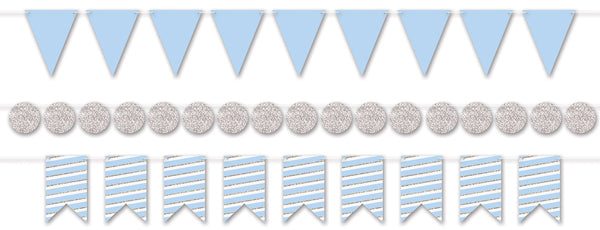 Blue & Silver Mini Streamer Kit