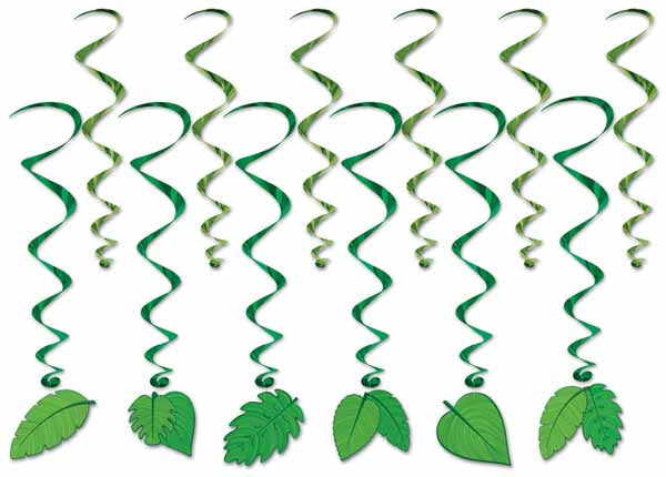 12/PK TROPICAL LEAVE WHIRLS 17" - 32"
