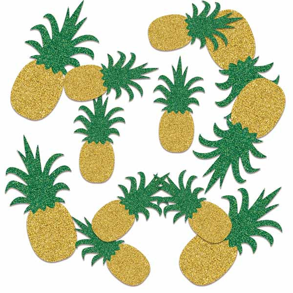Oversized Pineapple Sparkle Fetti Confetti, 1/2 oz
