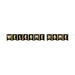 Black & Gold Welcome Home Streamer, 6" x 7'