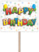 Happy Birthday Yard Sign, 12 x 15 Inches