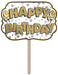 Foil Happy Birthday Yard Sign, 10 x 14.5 Inches