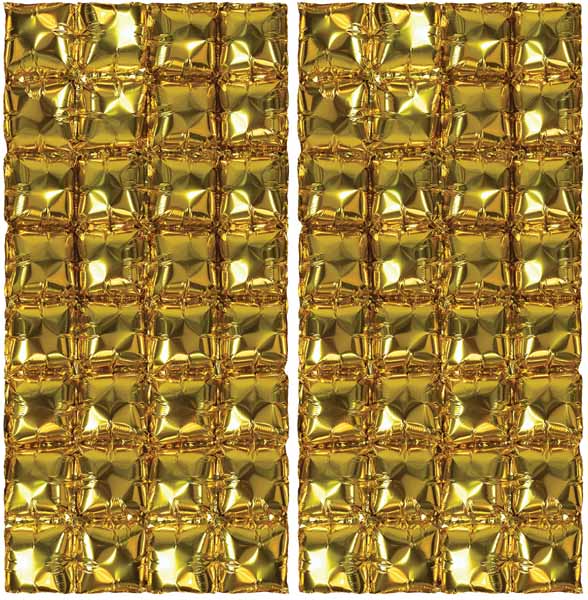 Gold Foil Balloon Backdrop, 2 Pack