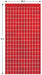 SQUARE CURTAIN RED 6'6"X3'2.25" 1/PKG