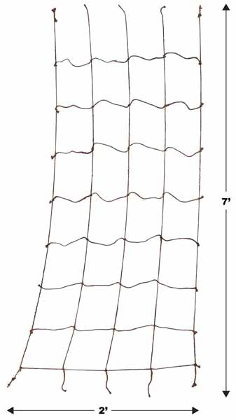 Decorative Cargo Net, 2 ft x 7 ft