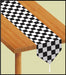 Printed Checkered Table Runner, 11 Inches x 6 Feet