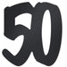 Number 50 Foil Silhouette Decoration