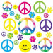 Retro 60s Party Cutouts, 42 Pack