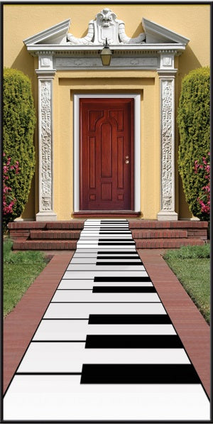 Piano Keyboard Table Runner, 24 Inches x 10 Feet