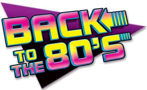 BACK TO THE 80'S SIGN 15 1/2"X24"