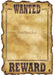 Western Wanted Sign, 17 x 12 Inches