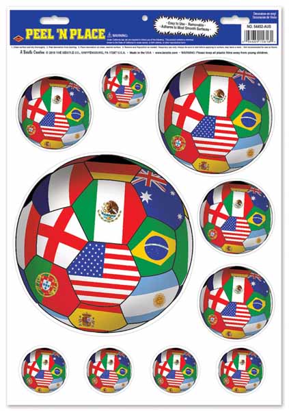International Peel 'N Place Decorations