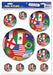 International Peel 'N Place Decorations