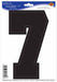 Black Number 7 Peel N Place Decoration