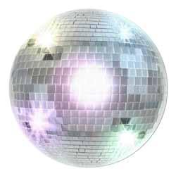 Disco Ball Cutout, 13.5 Inches