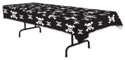 Pirate Plastic Tablecover, 54 x 108 Inches