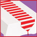 PRINTED RED & WHITE TABLE RUNNER 11"X6'