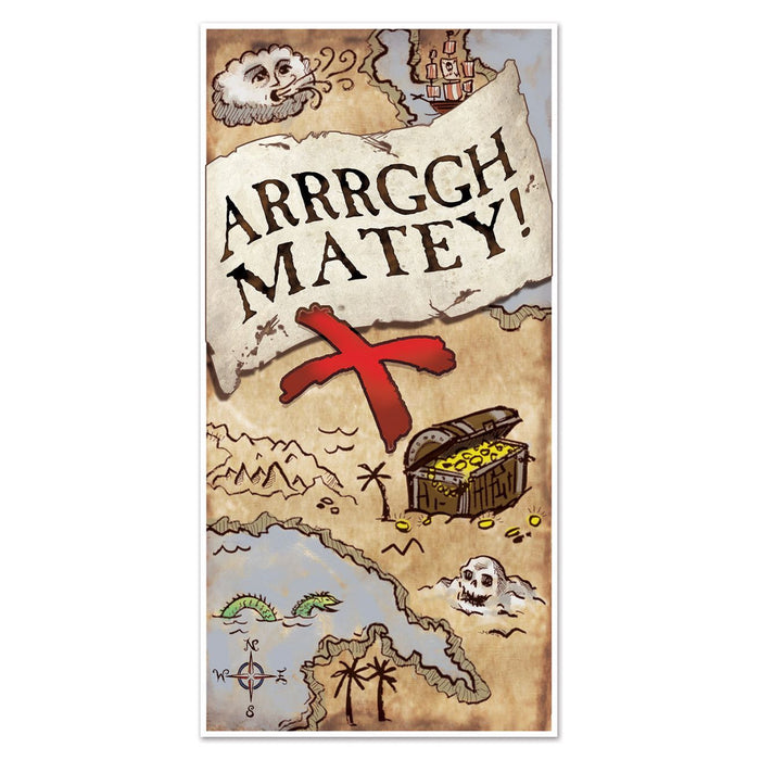 TREASURE MAP DOOR COVER 30"X5' 1/PKG