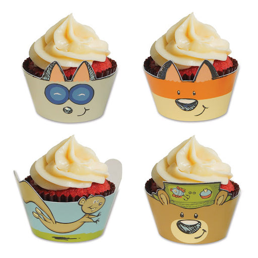 Woodland Friends Cupcake Wrappers, 8 Pack