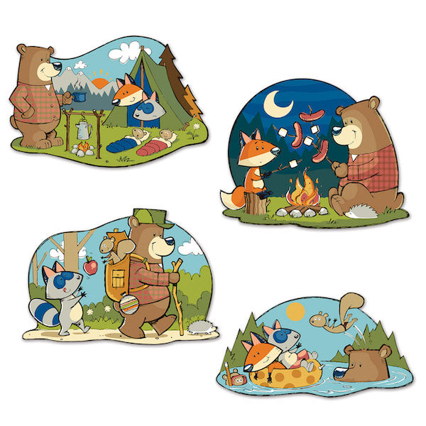 Woodland Friends Cutouts, 4 Pack