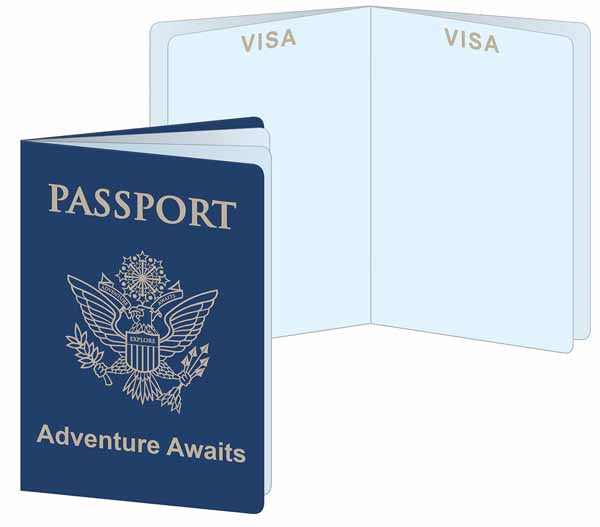 Around the World Passport Party Favors