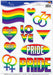 Pride Peel 'N Place Decorations, 10 per Sheet
