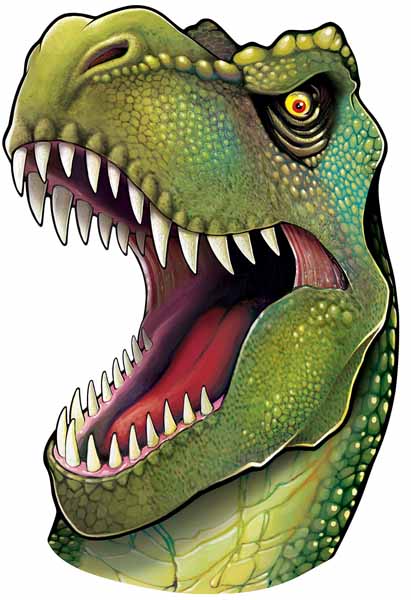 Double-Sided Dinosaur Cutout Party Decoration