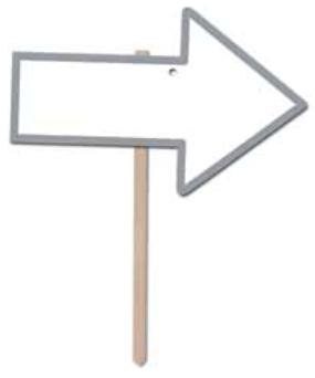 Arrow Yard Sign, 9.75 x 15.25 Inches