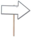 Arrow Yard Sign, 9.75 x 15.25 Inches