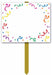 Blank Yard Sign for Custom Party Messages
