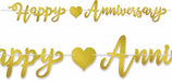 Gold Foil Anniversary Streamer