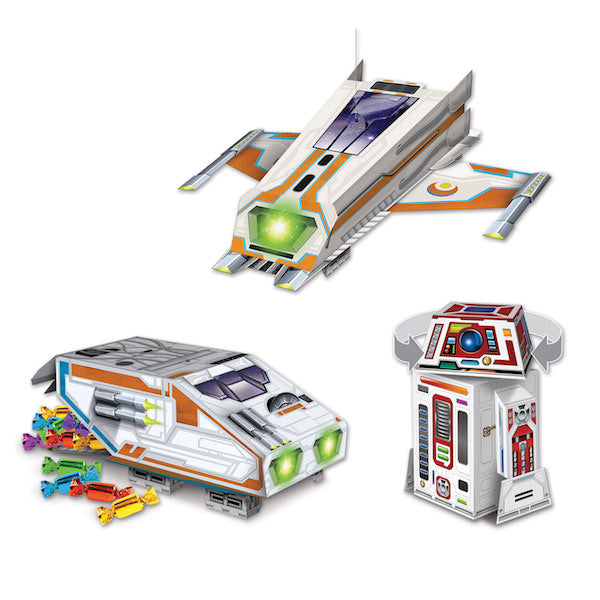 Space Party Centerpieces, 3 Pack