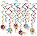 Vintage Circus Hanging Whirls, 12 Count
