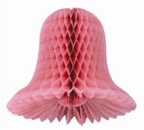 Dusty Rose 9" Westminster Tissue Bells, 2-Pack