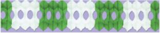 Green & White Arcade Garland, 12 ft