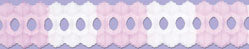 Pink & White Tissue Arcade Garland, 12 ft